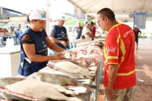 Imagem da notícia - Feirão do Pescado iniciou nesta quarta-feira (27/03) com a oferta de produtos de qualidade e gestão dos resíduos cárneos